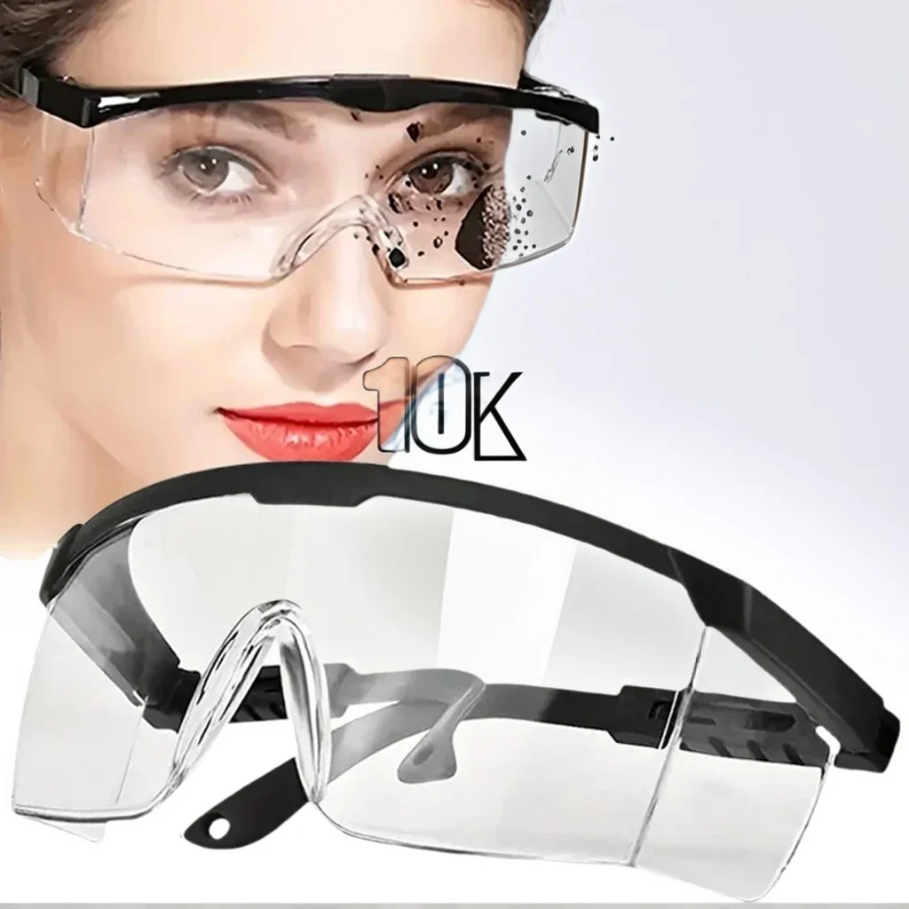 3/10Pcs Safety Goggles - Anti-Splash Wind & Dust Proof Protective Eyewear for Work Lab & Cycling