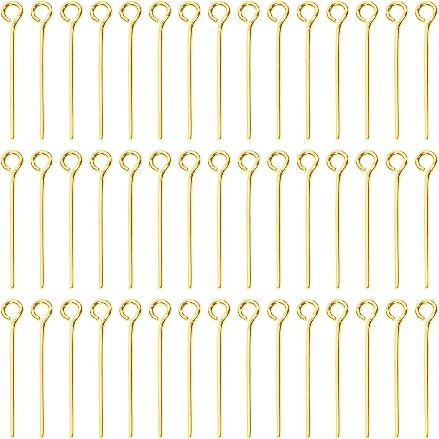 200 قطعة 16 20 30 مللي متر سلك معدني صغير دبابيس الديكور الصغيرة المفتوحة العين رئيس دبابيس الإبر السائبة DIY بها بنفسك الحرفية حبة صنع المجوهرات