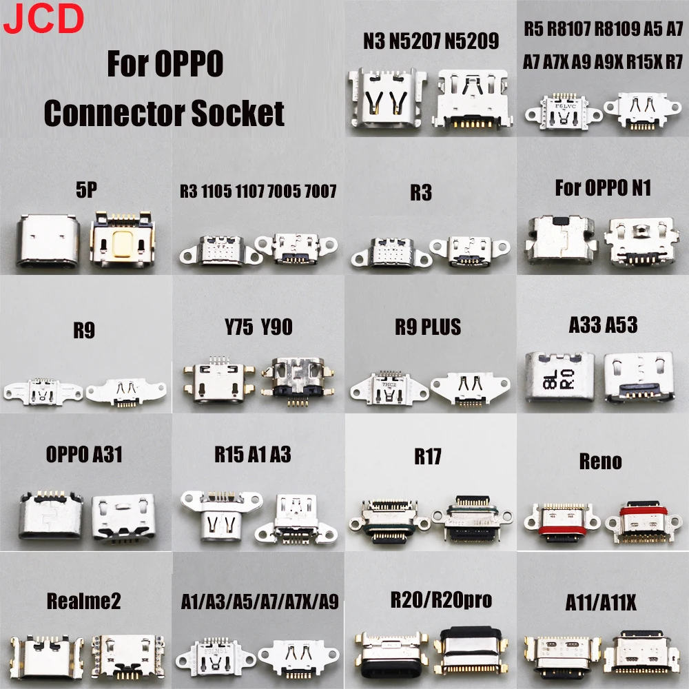 

1pc For OPPO A5 A9 A11 A11X A11T A11N A31 A33 A53 R15 R17 R20 Y75 Y90 USB Charging Port Dock Plug Charger Connector Socket Repai