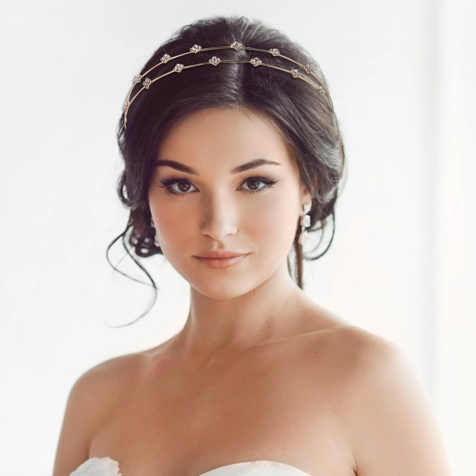 

4 Pcs Rhinestone Headband Hair Women Headbands Girl Delicate Hairband Fashion Rhinestones for Comfortable