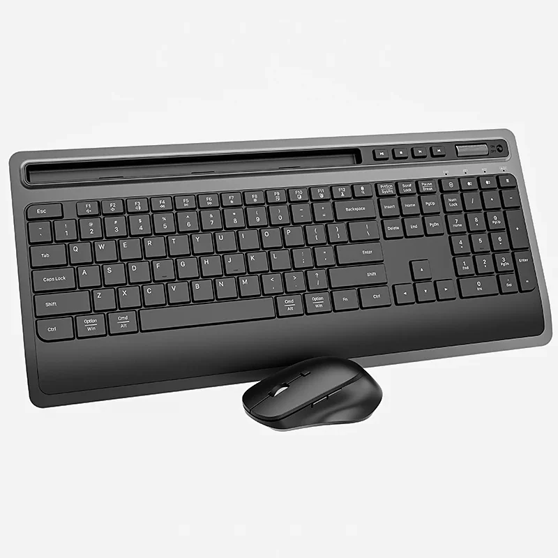 

112 Keys Multimedia Keys Ergonomic Computer Keyboard Mouse Kit 2.4g Teclado Y Mouse Wireless Keyboard And Mouse With Waist Rest