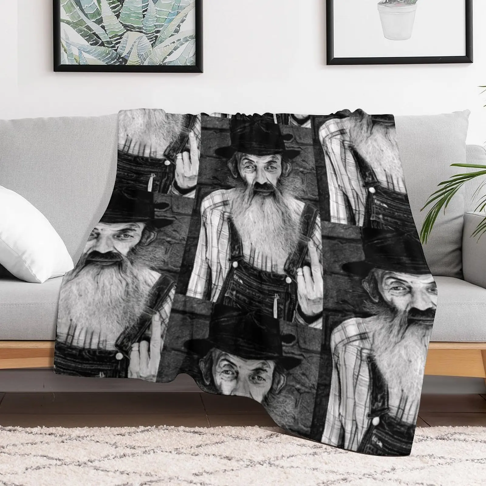 Popcorn Sutton Throw Blanket Decorative Beds Sofa Quilt Vintage For Sofa Thin Blankets