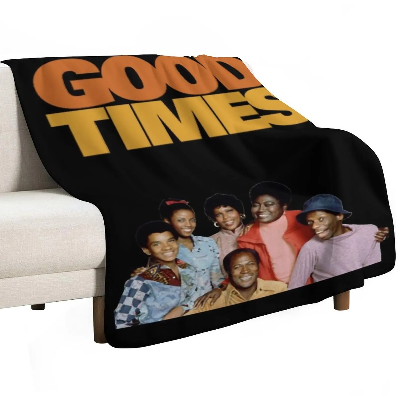 Good Times 70s Cast Classic Throw Blanket Luxury St Thermal Sofas Decoratives Vintage decorative Blankets