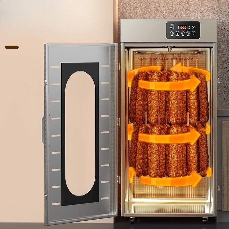Rotating sausage sausage grilled sausage bacon chicken duck fish smoked beef dryer food commercial pork belly air drying box
