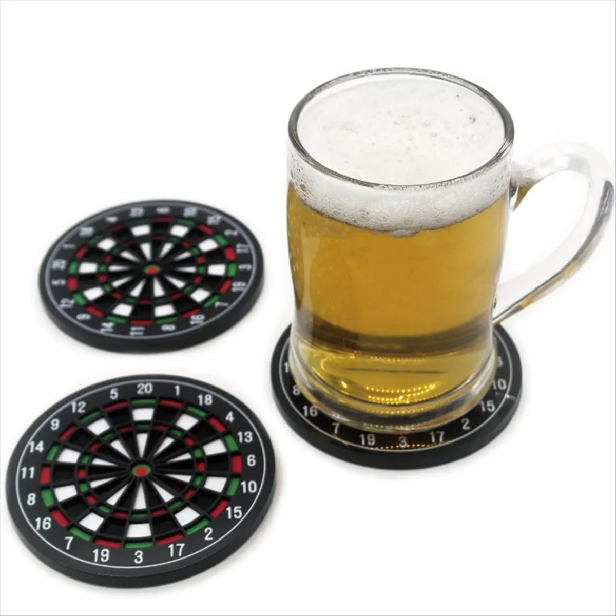 A78I -Board Drink Coasters 4 Set for Home Kitchen Wedding Party, Funny Cool Non-Slip Beer Mat