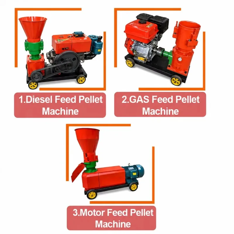 Custom Farm Use Animal Feed Pellet Machine with Electric Motor for Poultry Cattle Sheep Pig Feed Making