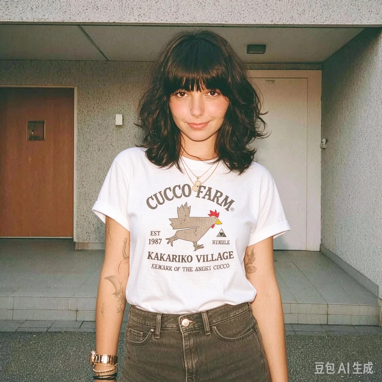 Cucco Farm Kakariko Village T Shirt The Legend of Zelda Game Graphic Tee Beware of The Angry Cucco Vintage Short Sleeve