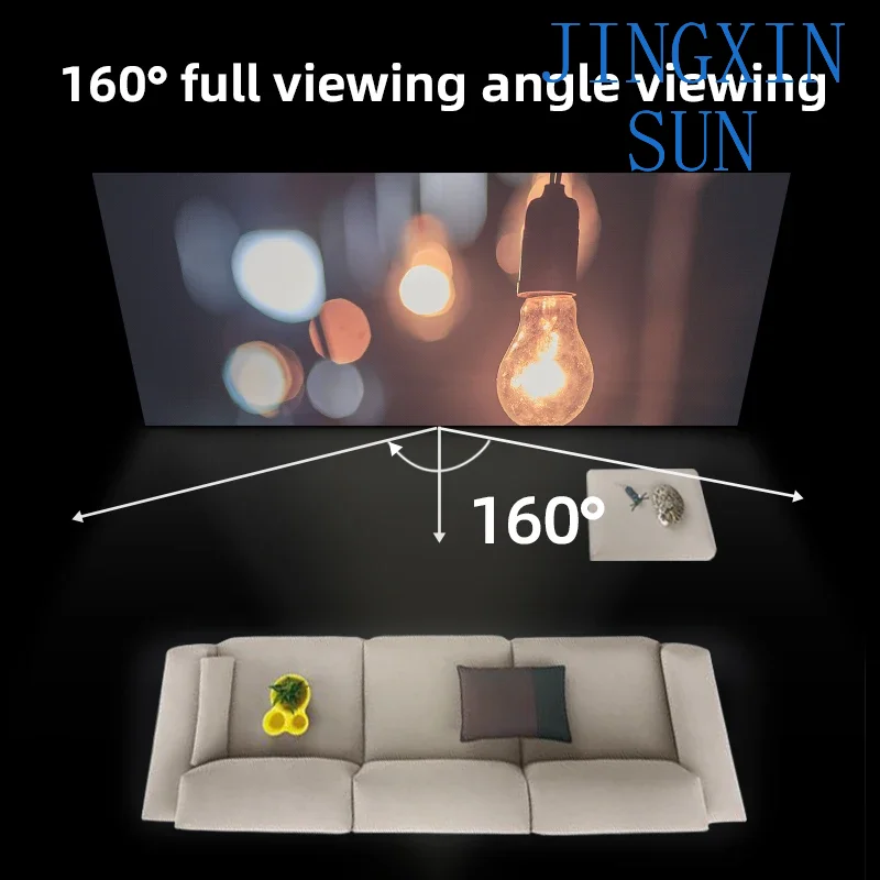 60-120inch Projector Screen With Stand Grey Anti-light  Foldable Iron Plate Double Bracket Projection Screen for Outdoor Theater