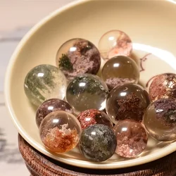 Garden Quartz Sphere, Phantom Garden Quartz Sphere, Crystal Ball, Reiki Heal, Divination Ball, Home Decor, Mineral Samples