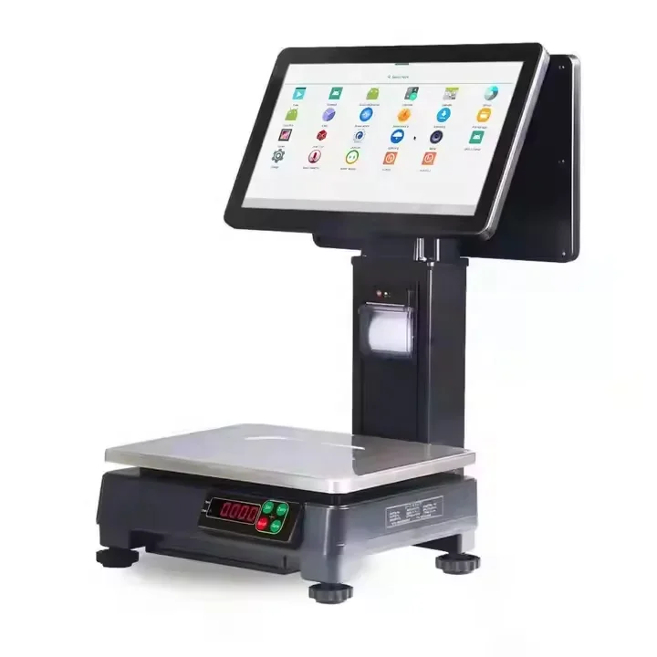 

Dual Touchscreen PC Label Printing Computing Scale WIFI Bluetooth Cash Register Scale AI Label Counting Scale 30kg 10g 5g 2g 1g