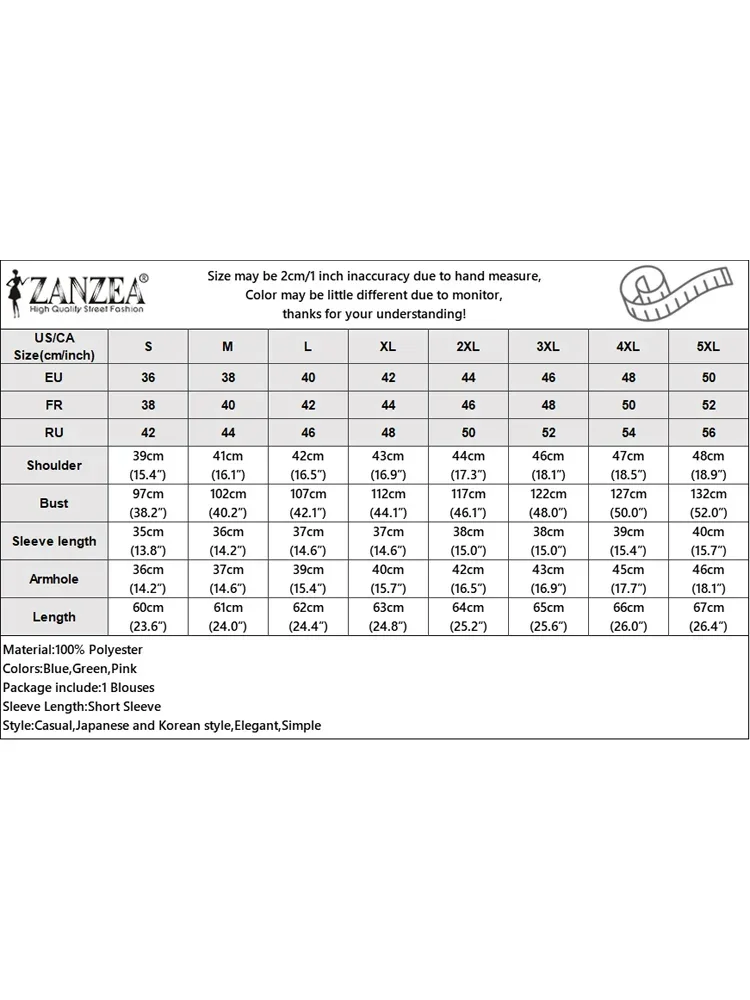 ZANZEA 2025 Summer Women Blouses Fashion Vintage Casual Short Sleeve Colorblock Blusas Tunics Casual O-neck Tops Streetwear