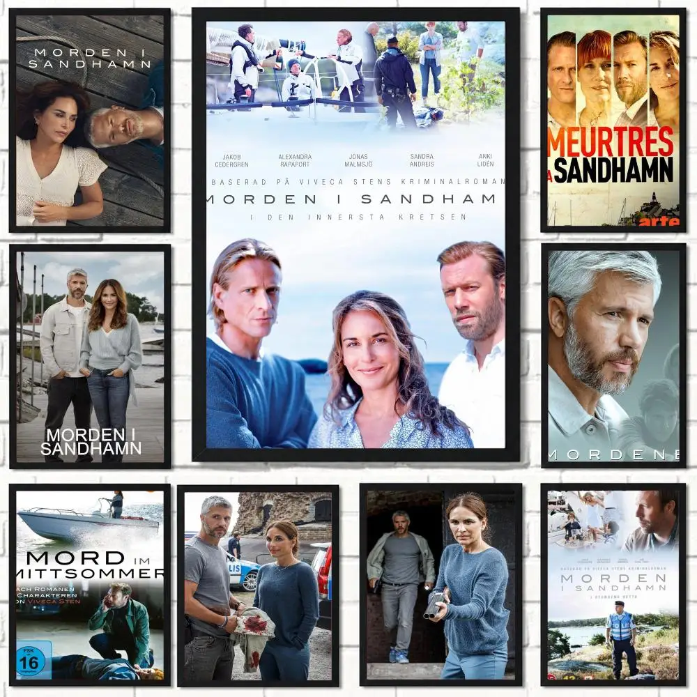 tv series T-The Sandhamn Murders-S Poster Self Adhesive Wall Decor for Modern Home Cafe Office and Bar