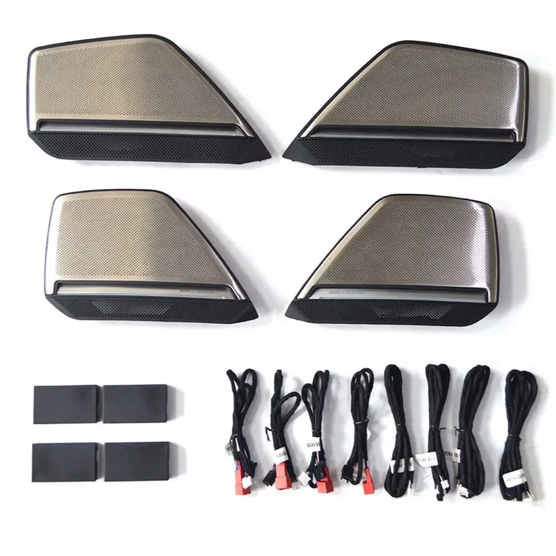 

For A6 C8 A7 Door Trim Panel 30 Colors LED Light Emitting Car Speaker Cover Speakers Accessories