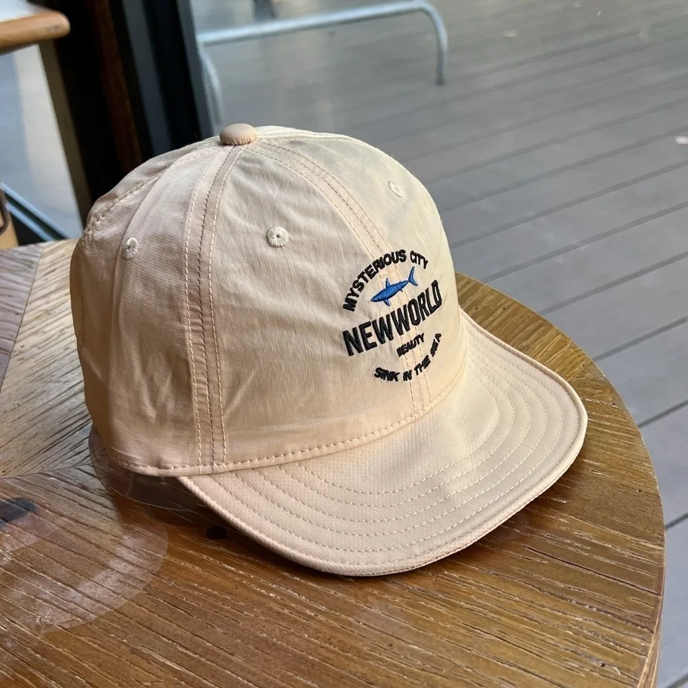Breathable Fabric Baseball Hats Quick Dry Material Letters Embroidered Sunshade Hats Sunshade Feature Unisex Design Visor Hats