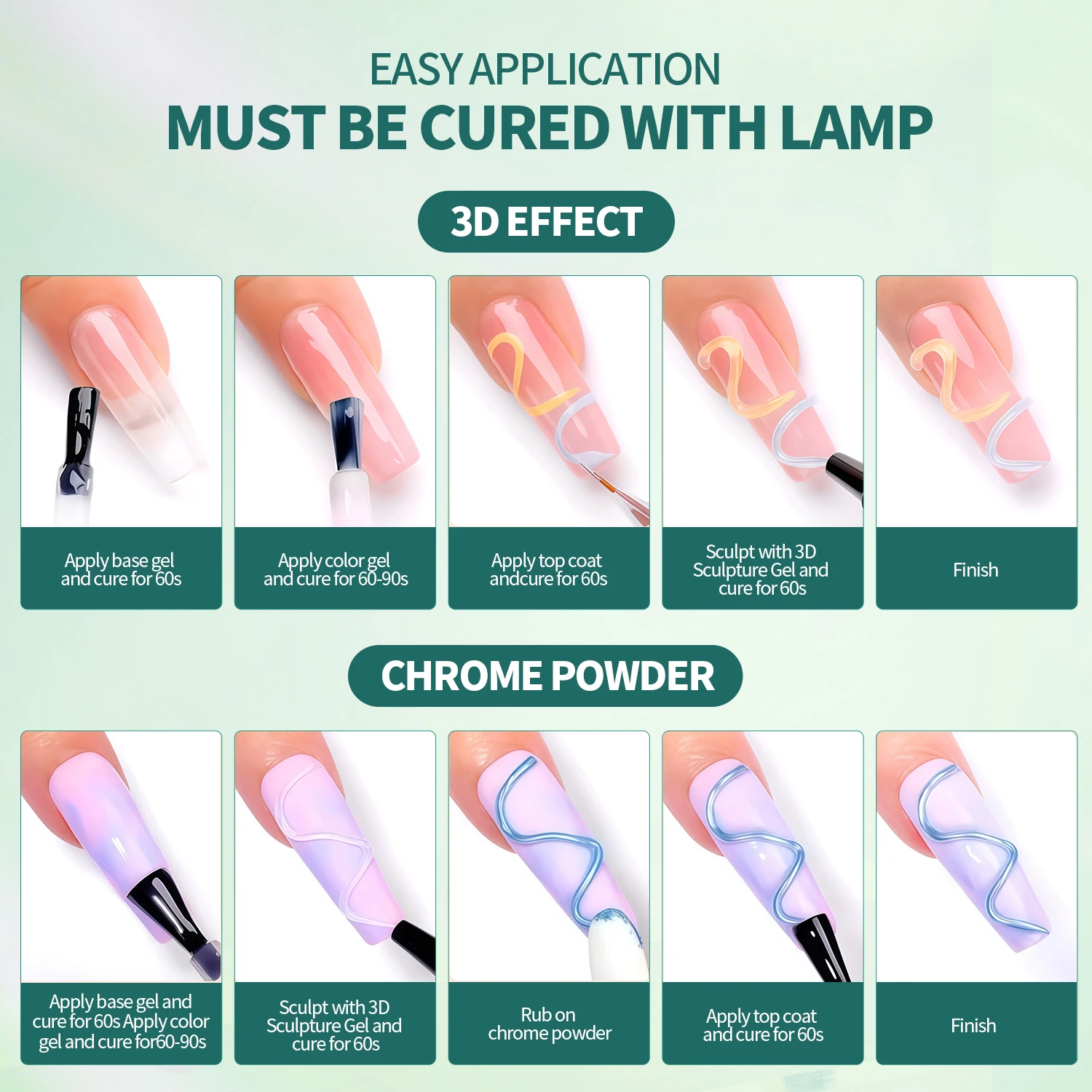 Nailpop Gel per scolpire professionale Adesivo trasparente con strass facile TPO/HEMA Gel gratuito per cura UV Qualità del salone per manicure creativa