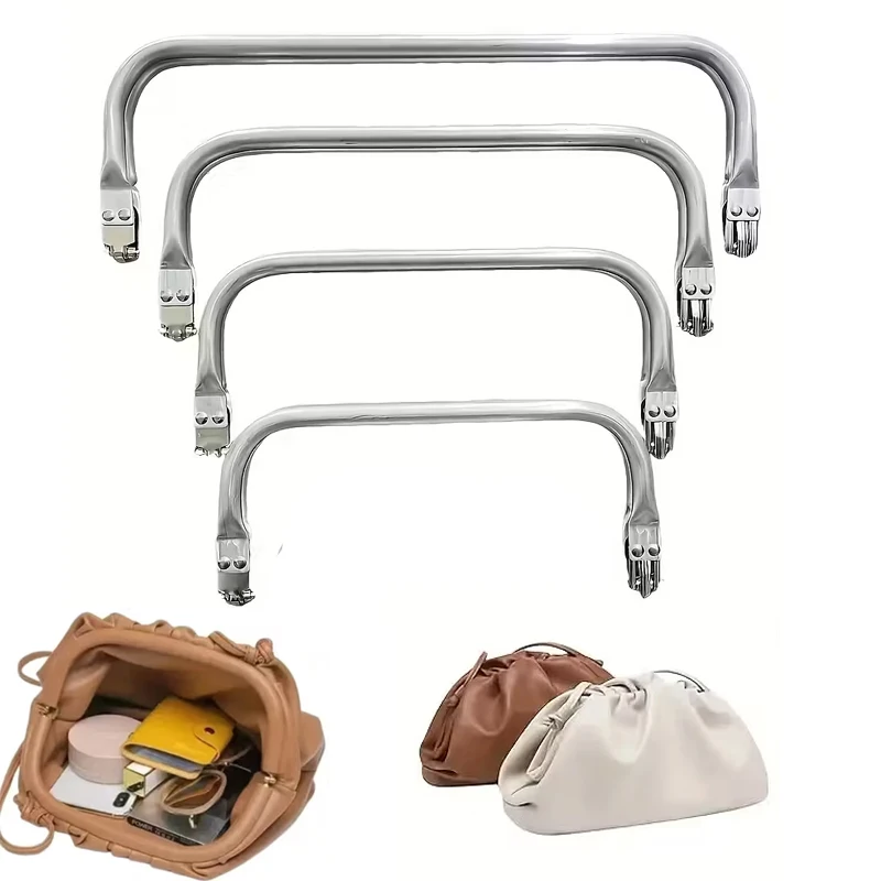 Aluminum Purse Frame Kiss Clasp for Purse Metal Frame Aluminum Tube Frame Square Assembled Bag Clutch Frame DIY Wallet Making