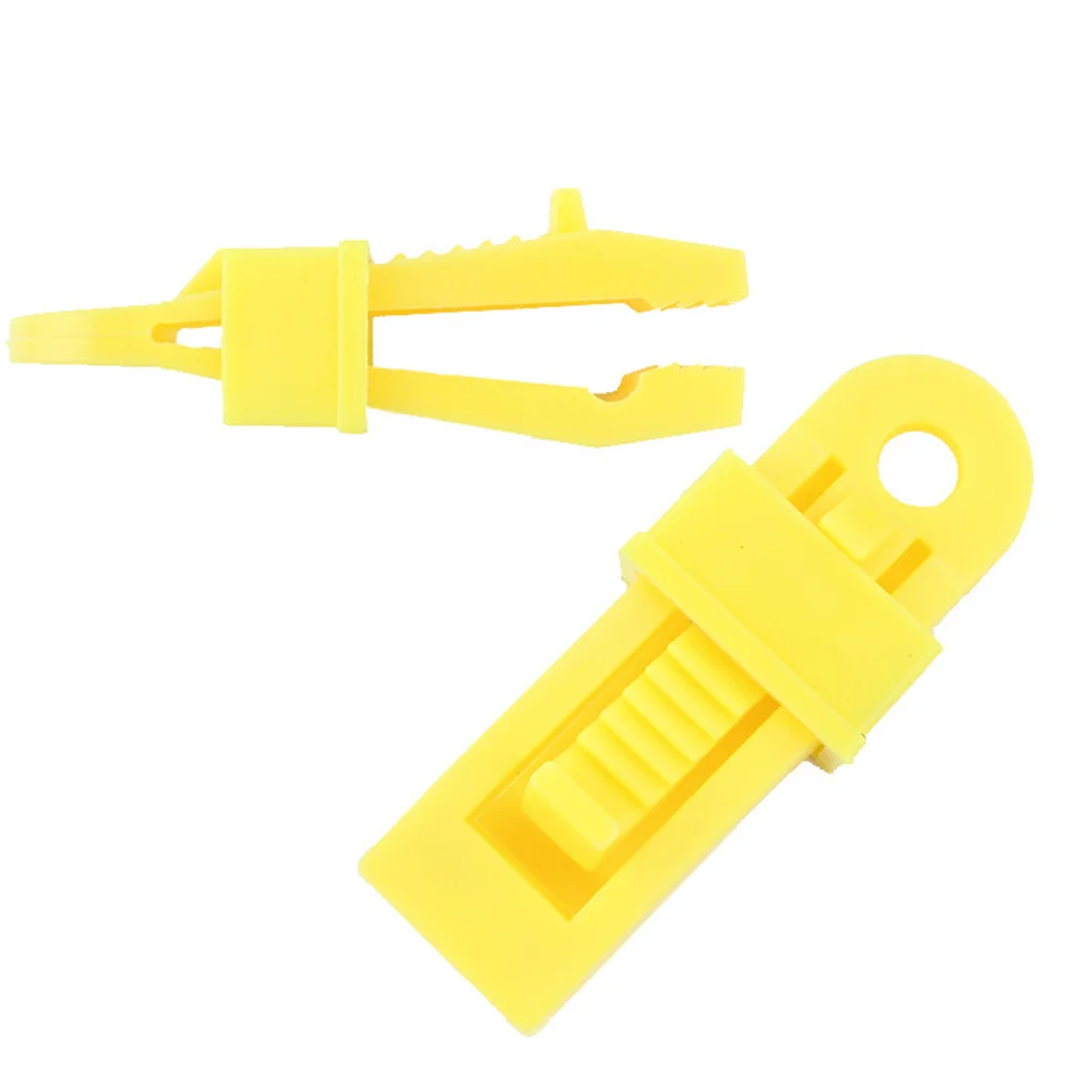 

10Pcs Plastic Tent Clamps Professional Tarp Clips Strong Holding Power for Camping Awnings Tarps Outdoor Wind Rope Fixer