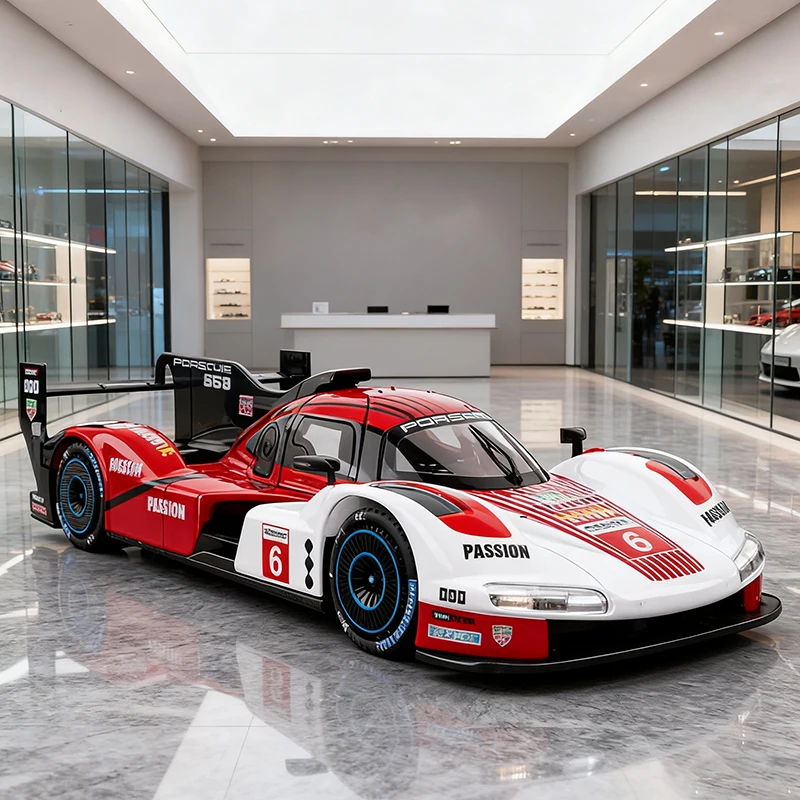 1:24 963 Supercar Alloy Car Model Sound and Light Pull Back Children's Toy Collectibles Birthday Gift