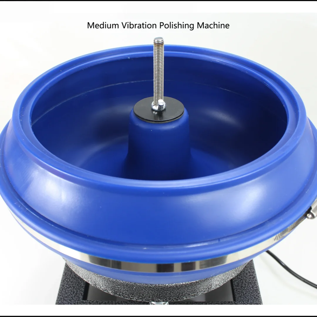 Automatic Vibration Polishing Barrel Desktop Vibratory Grinding Tumbler Small Gem Polisher For Jadeite Jade Agate Stone Processi