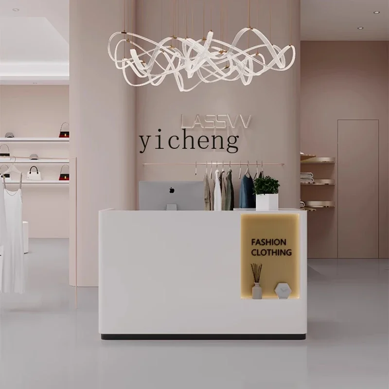 

clothing store women's clothing store bar checkout page paint front desk counter simple