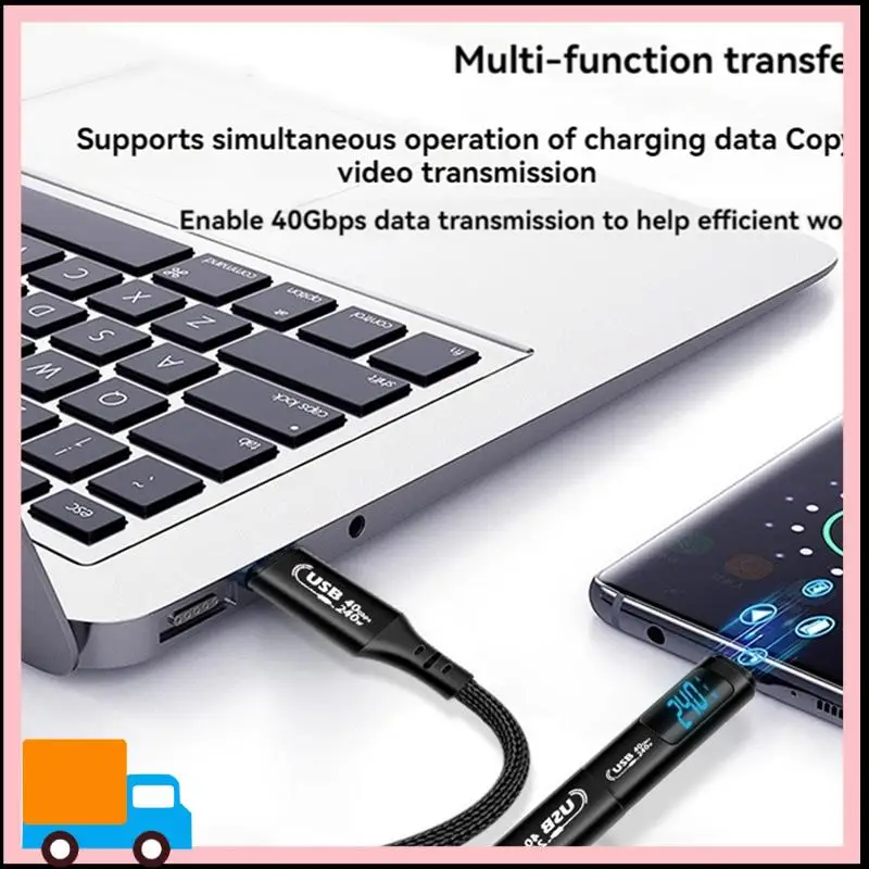 Professional USB C OTG Adapter Type C To USB Type-C 40Gbps 240W Digital Display OTG Adapter Data Transfer Adapter