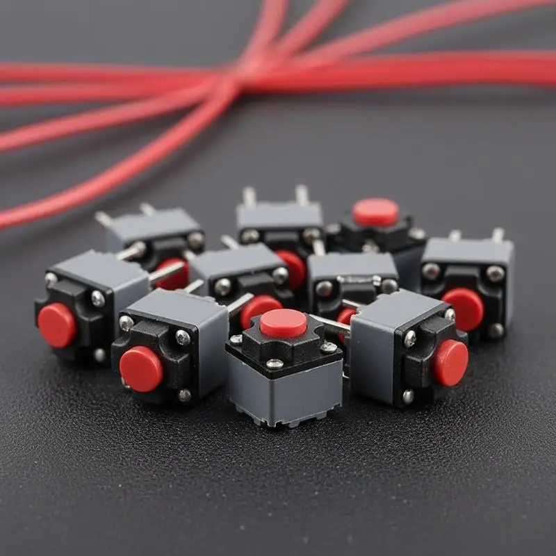 Kailh 10Pcs Mute Button 6x6x7.3mm Silent Micro Switch For Wireless Mouse Quiet Click Repair Kit Office Home Use