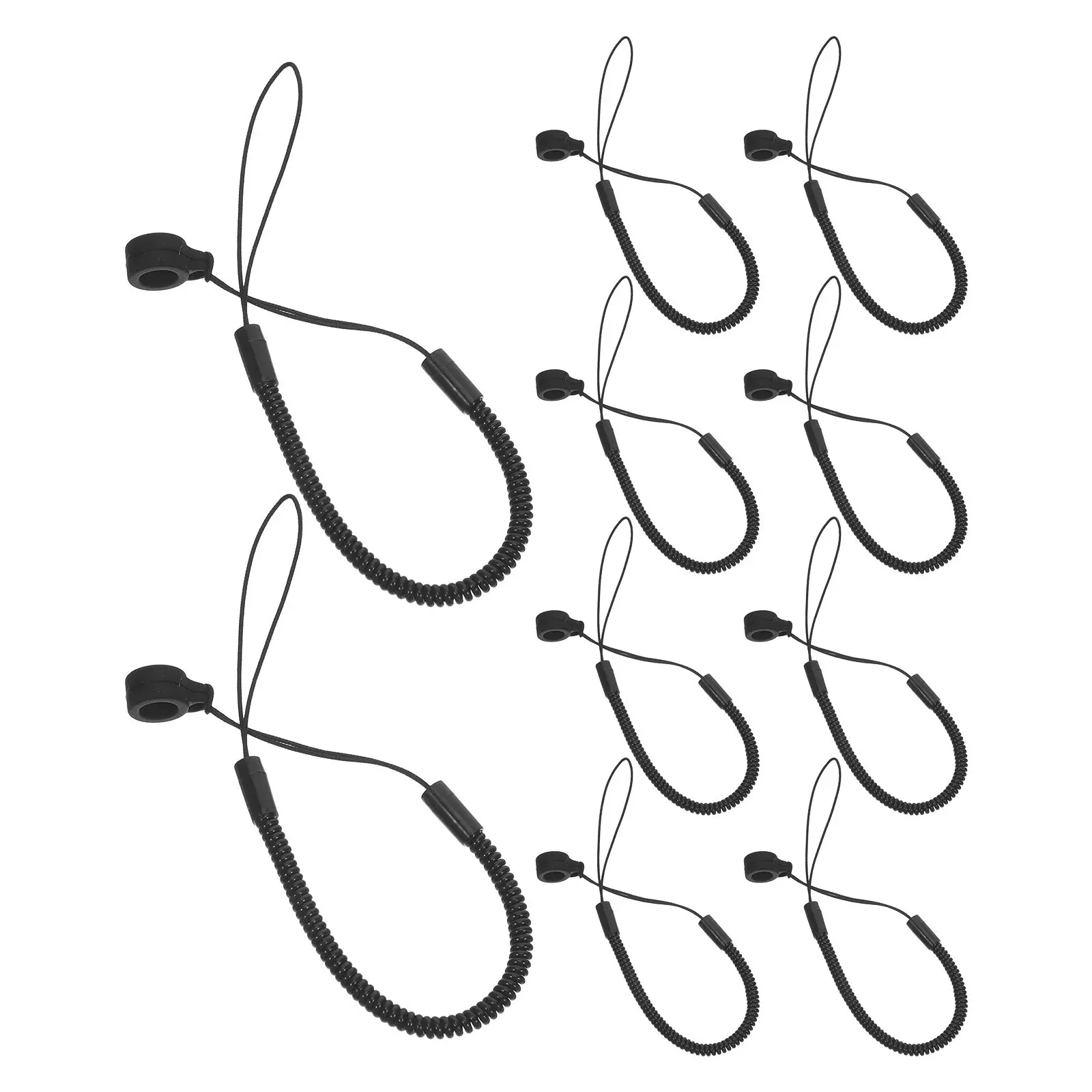 

10Pcs Elastic Pen Tether Lanyards 30Cm Anti-Lost Spring Coil Pen Holder Strings for Tablet Stylus Pencil Desk Office Study