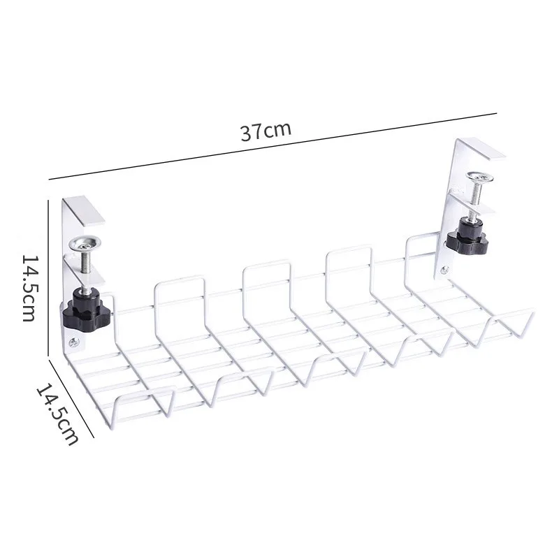 Desk Cable Management Tray Under Table Socket Hang Holder Power Strip Storage Rack For Offices Living Room Wire Cord Organizers