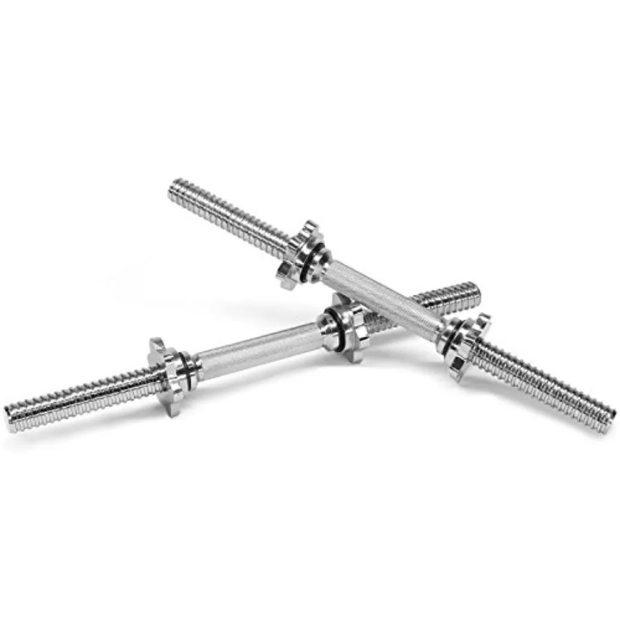 Yes4 جميع مقابض الدمبل القابلة للتعديل مقاس 1.15 بوصة مع أطواق بطول 16 بوصة لثقوب لوحة 1.15 بوصة مثالية لصالة الألعاب الرياضية المنزلية والقوة