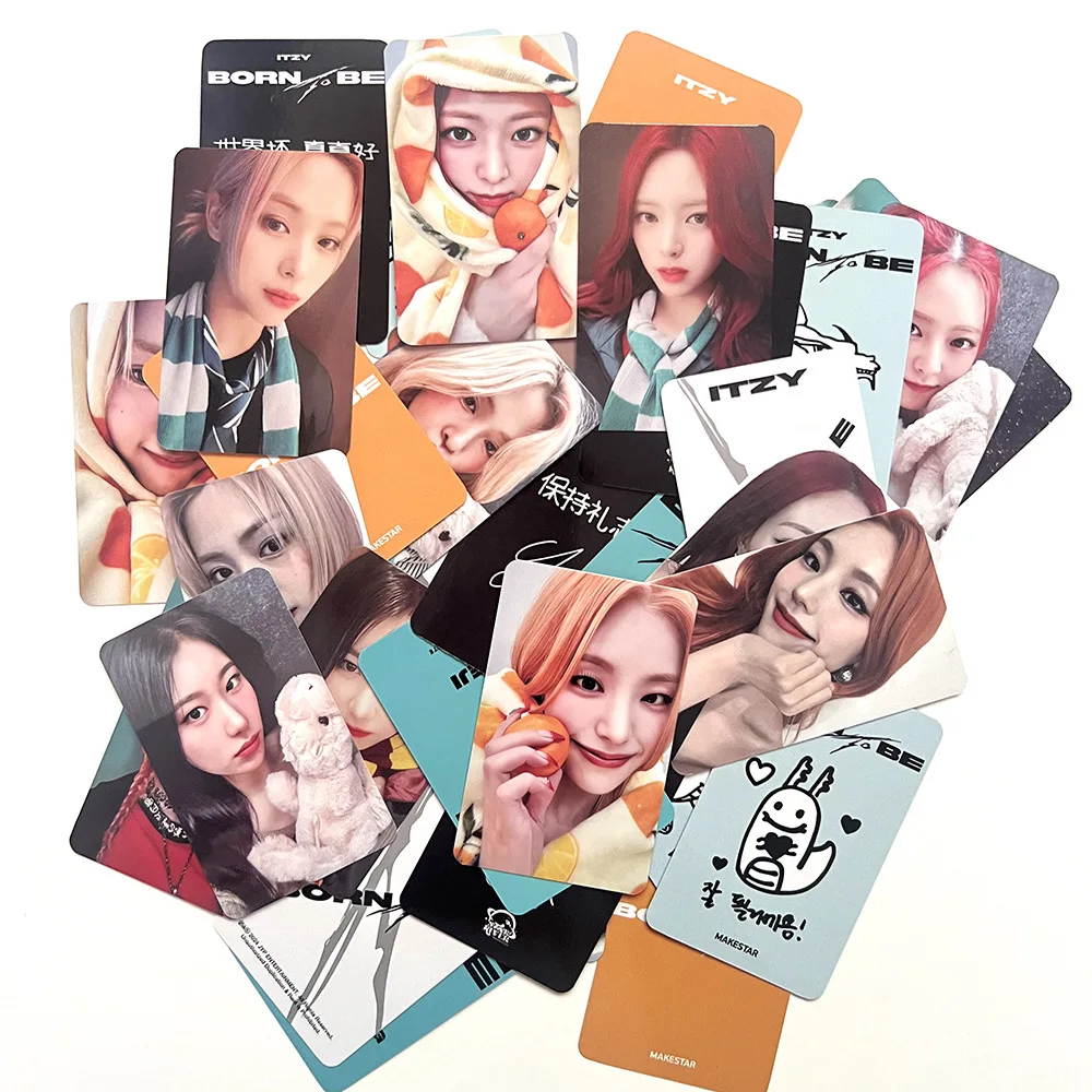 5Pcs/Set ITZY Lomo Cards Photocards New Album BORN TO BE HD Print Photo Cards Yeji Ryujin Chaeryeong Yuna Fans Collection Gifts