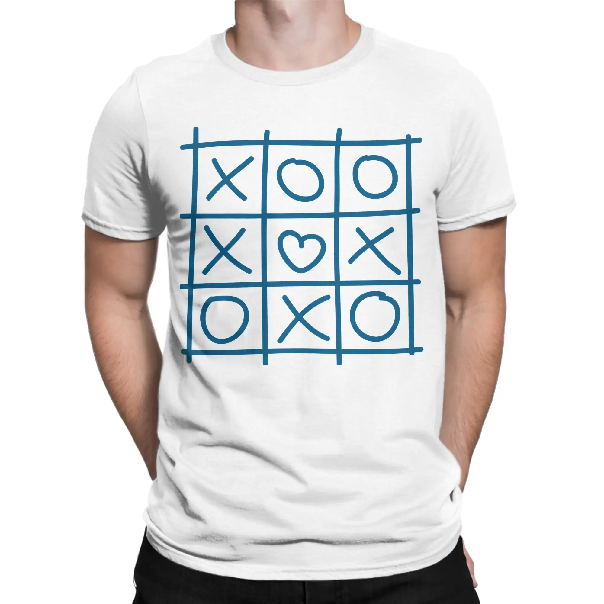 New Arrival Tic Tac Toe T Shirt For Unisex  Cotton T-shirts Short Sleeve Tops