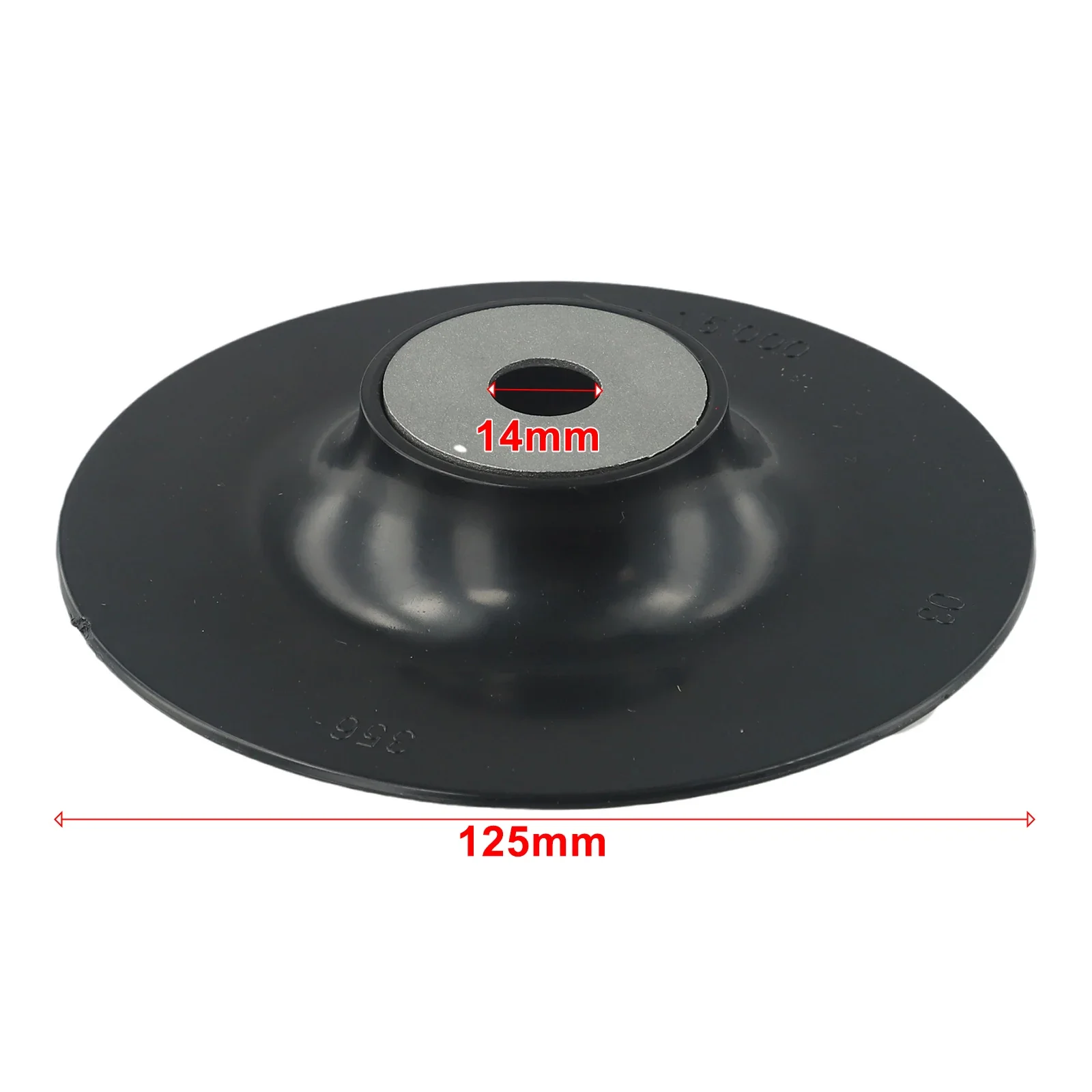 Imagem -03 - Backing Pad Disc com Porca e Rosca para Rebarbadora Lixadeira Ferramentas de Polimento Resina-fibra 5ich 125 mm