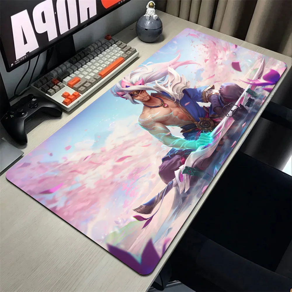 Imagem -04 - Yasuo League of Legends Mousepad Mouse Mat Tapete de Mesa com Pad Acessórios para Jogos Prime Gaming Xxl