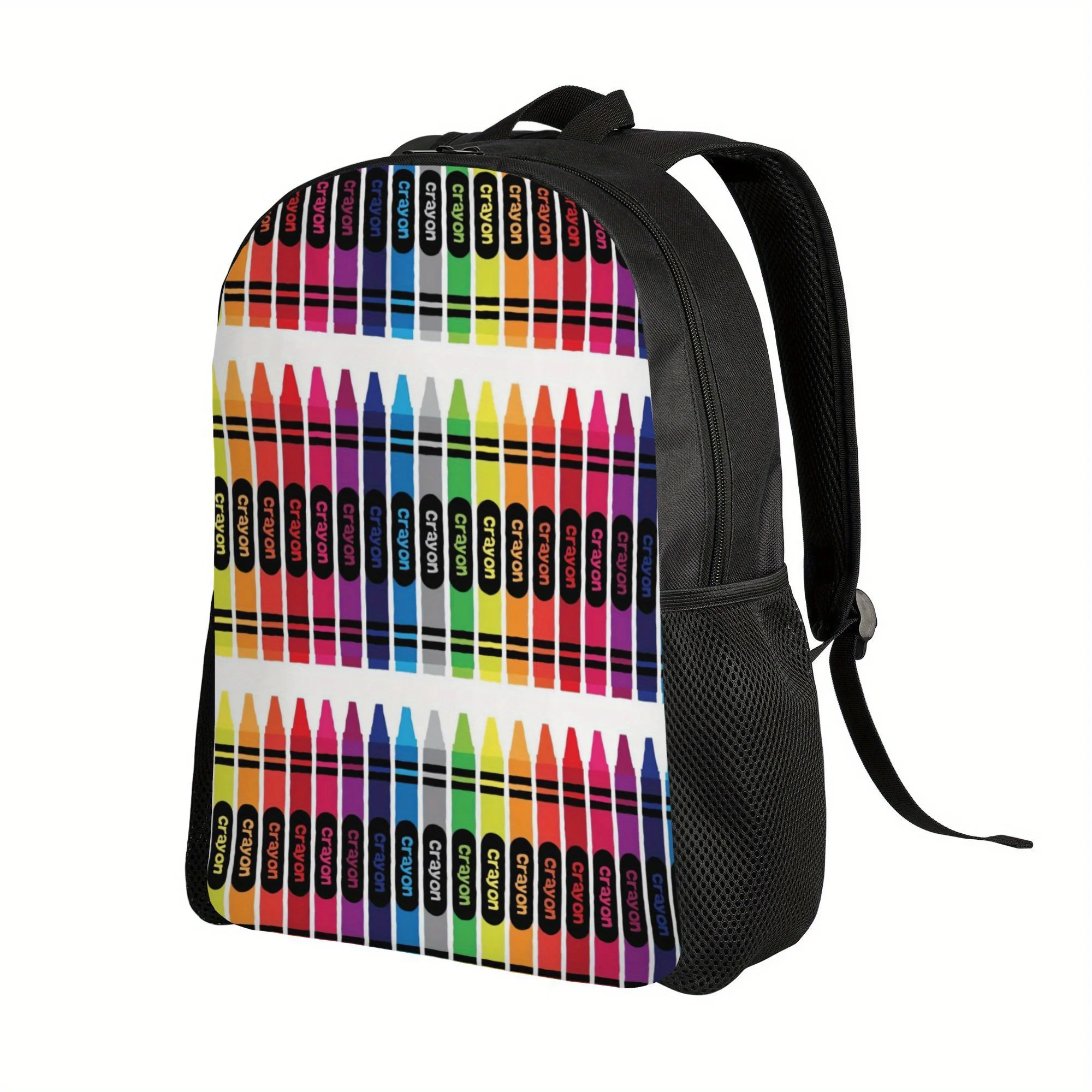 

A simple backpack with a single compartment design, ideal for placing wax-colored pencils, designed for daily use and leisure
