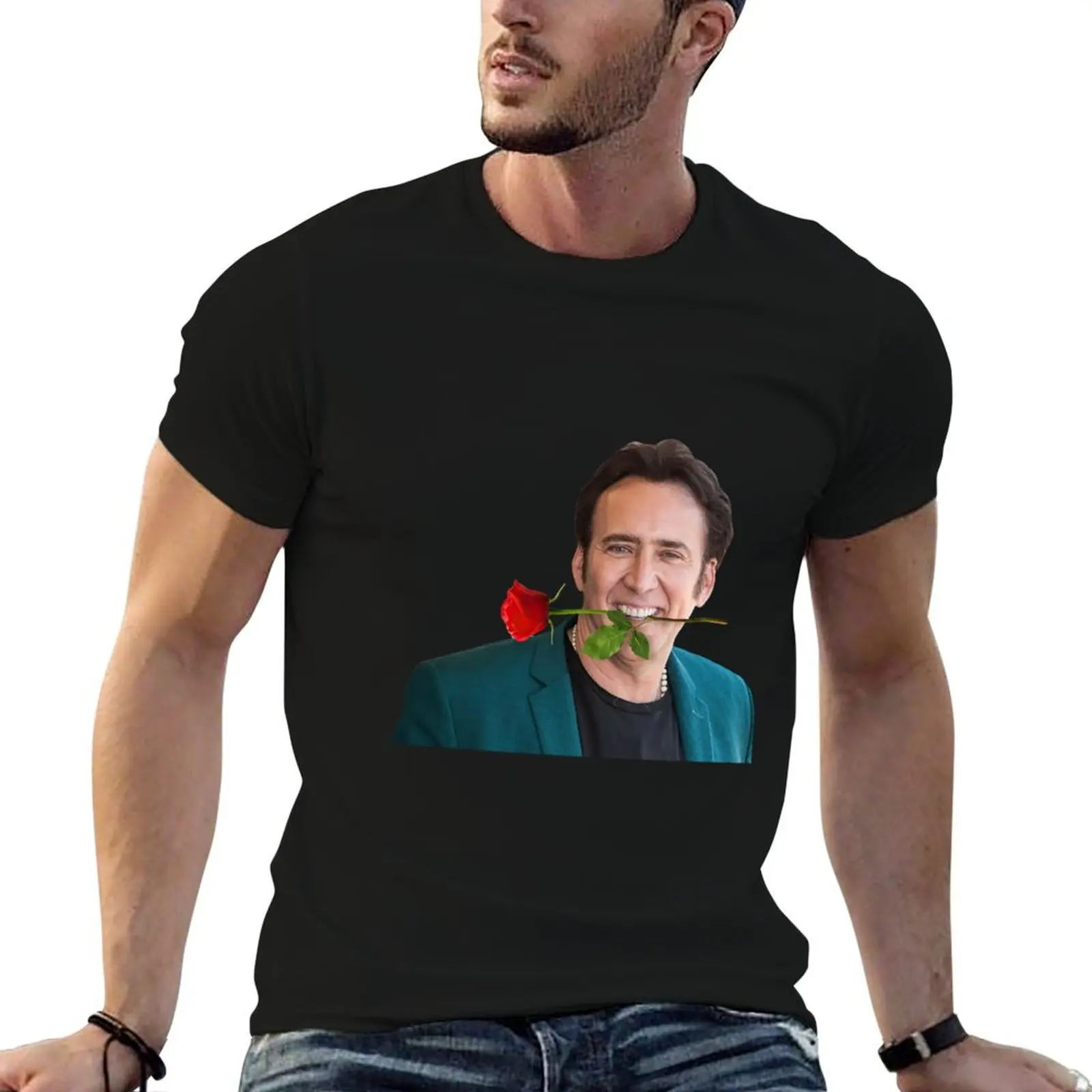 

Nicolas Cage Ties The Knot For Fifth Time T-Shirt t shirt custom print man t shirt cotton high quality T-Shirt