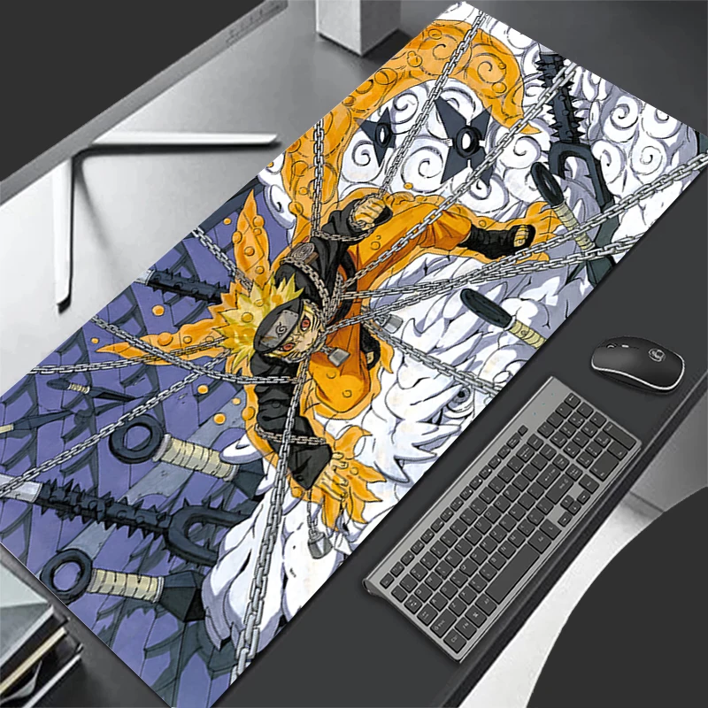 

Mouse pad Naruto Uzumaki Professional E-sports gamers speed pc Gaming Rubber keyboard notbook desk mat mousepad XL 800X300