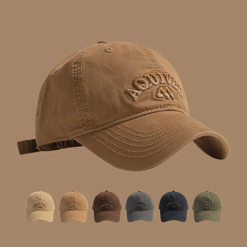 3D Embroidered Baseball Cap, Designer Gradient Letter Duckbill Hat, Trendy Unisex Large Head Size Casual Hat