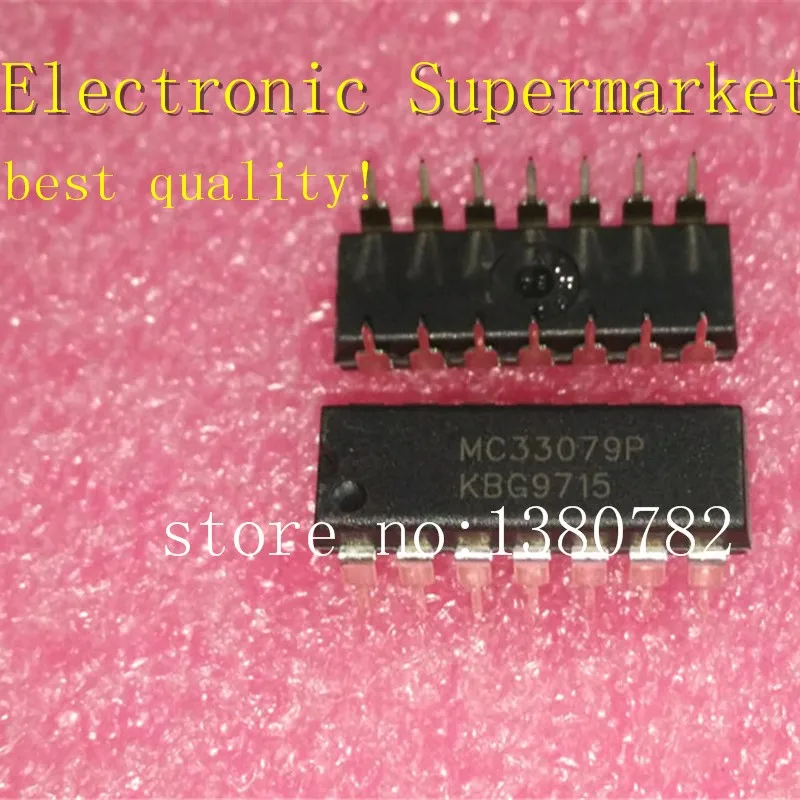 Free Shipping 10pcs/lot MC33079P DIP-14 IC In stock!