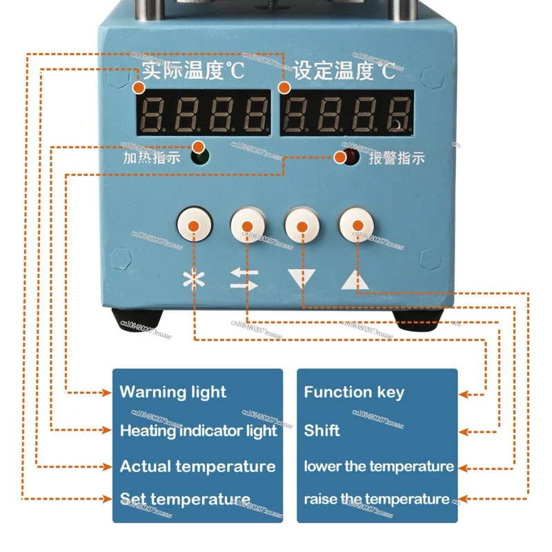 Electronic Hot Plate 956S Constant Temperature Adjustable Heating Platform, LED Lamp Beads, 100*100mm, 300W