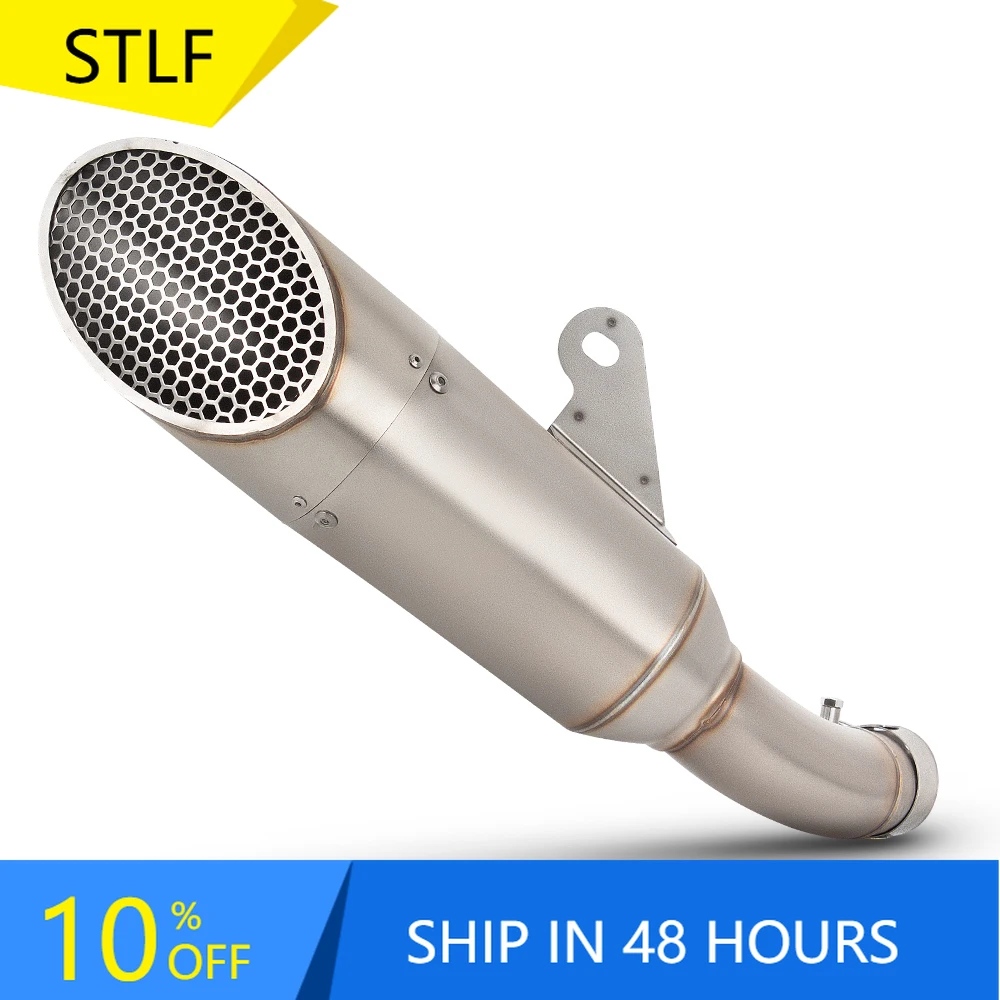 

STLFFor YAMAHAs YZF R3 R25 MT03 2015-2024 Motorcycle Exhaust Escape Modify Slip on Line Muffler Tail Pipe Connect Original Inter