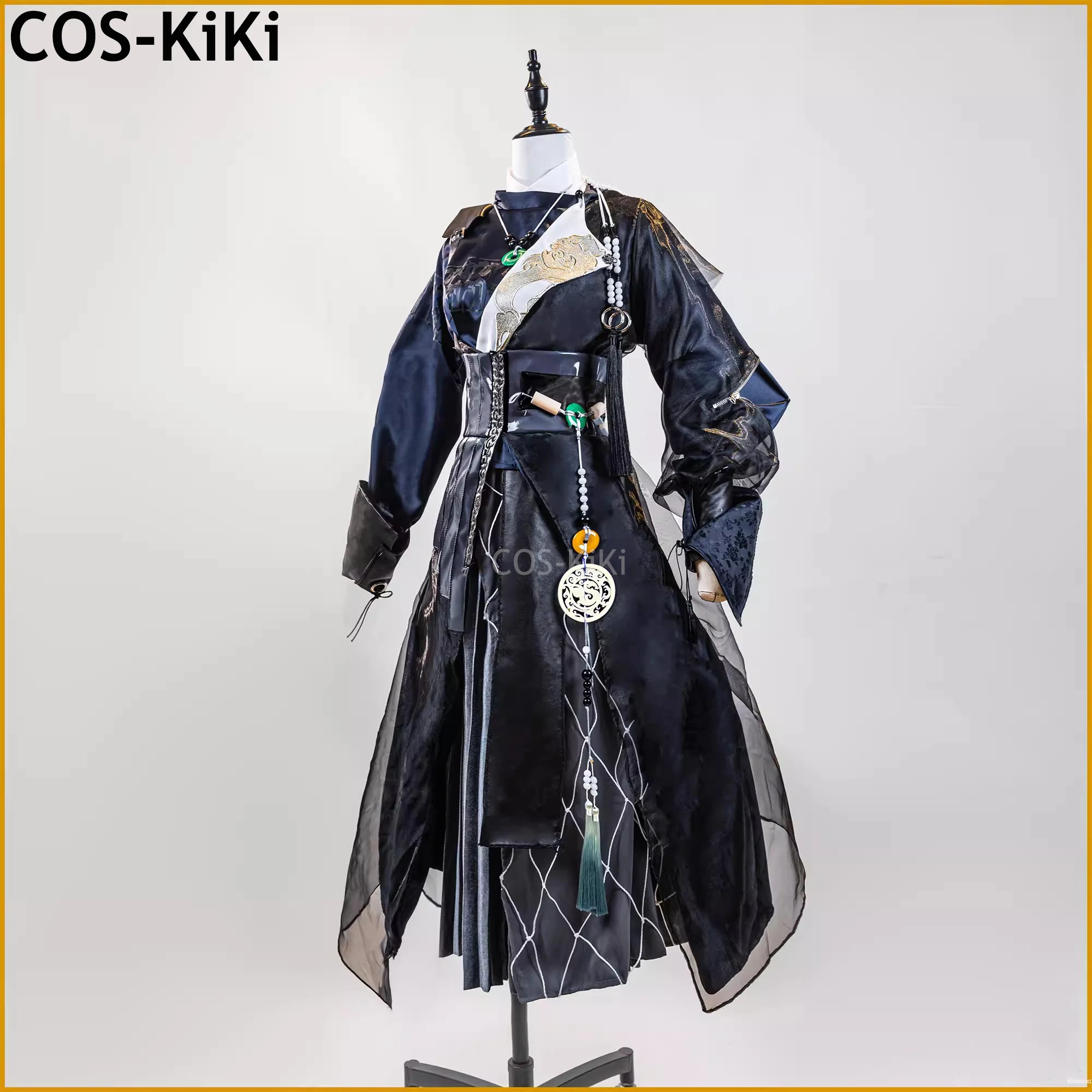 COS-KiKi Arknights Chen Game Suit Elegant Antique Uniform Cosplay Costume Halloween Carnival Party Role Play Outfit Women