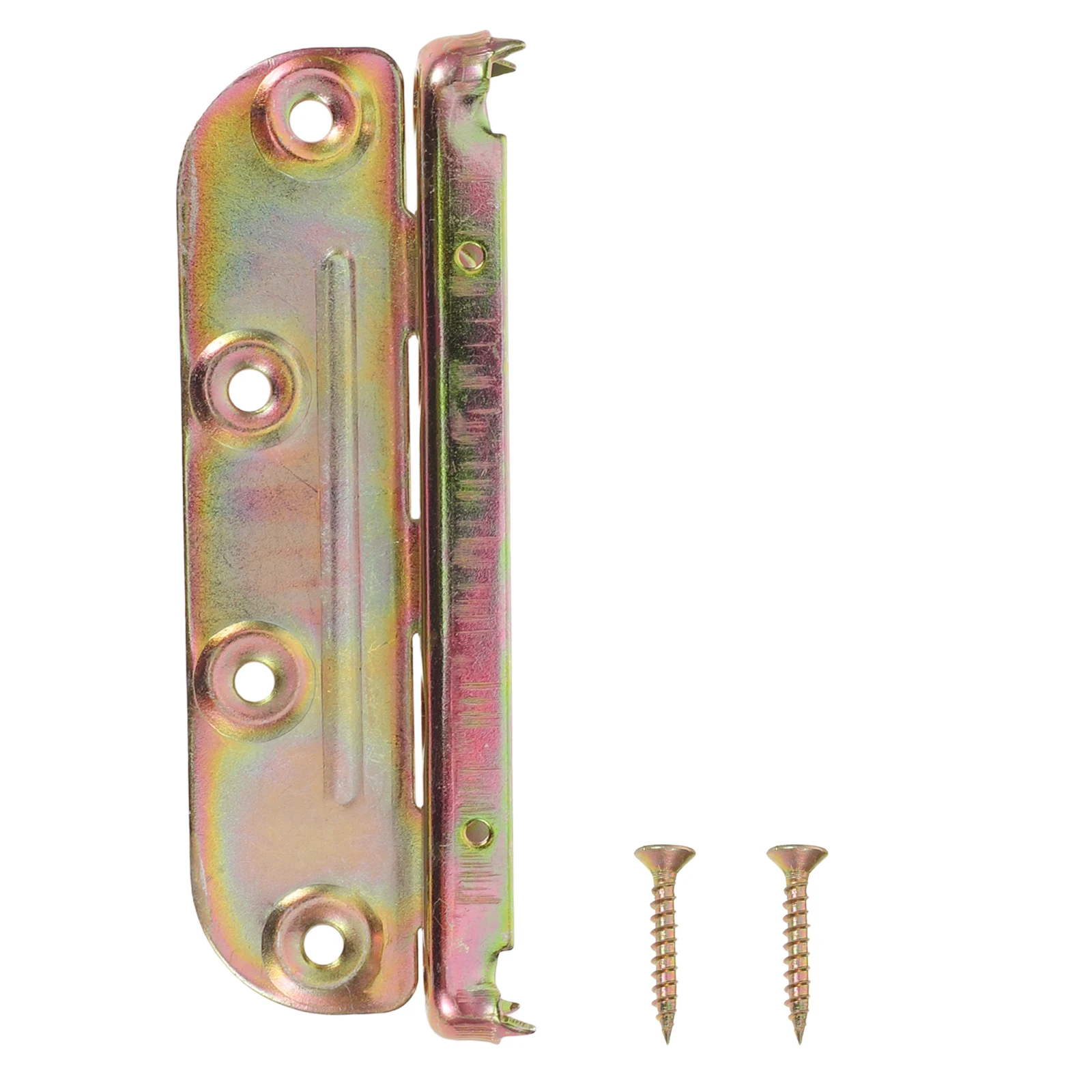 

4 set 4 Sets Metal Rail Brackets Hidden Design Easy Install Screws Included Stable Support For Wooden Frames Headboards