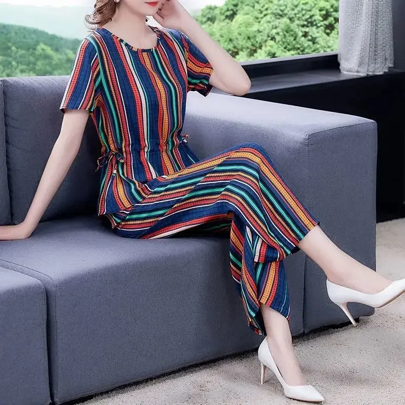 

Wide Leg Women's Pants Two Piece Set New Matching Korea Stylish in Groups Outfit Classy Top and Bottom Aesthetic Ladies Trouser