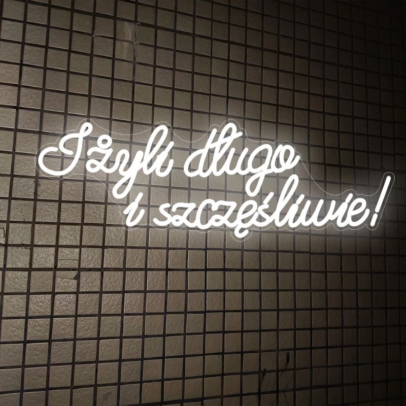 Big Neon Sign 75 ซม.CUSTOM Neon Light LED Neon Sign สําหรับเวลานานและ Happy Sign สําหรับงานแต่งงานวันเกิดตกแต่งบ้าน