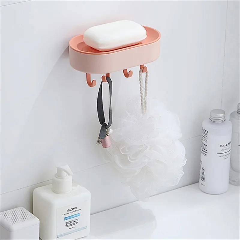 

Soap Box Soap Holder Bathroom Shower Storage Plate Tray Bathroom Supplies Bathroom Creative Wall Mounted