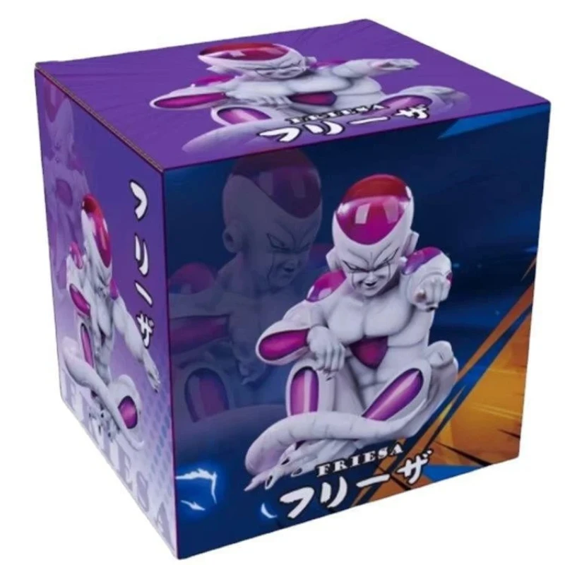 Dragon Ball Periferiche Super Saiyan Villain Legion Fc Frieza Seduta Posa Modello in scatola Figura Decorazione del desktop