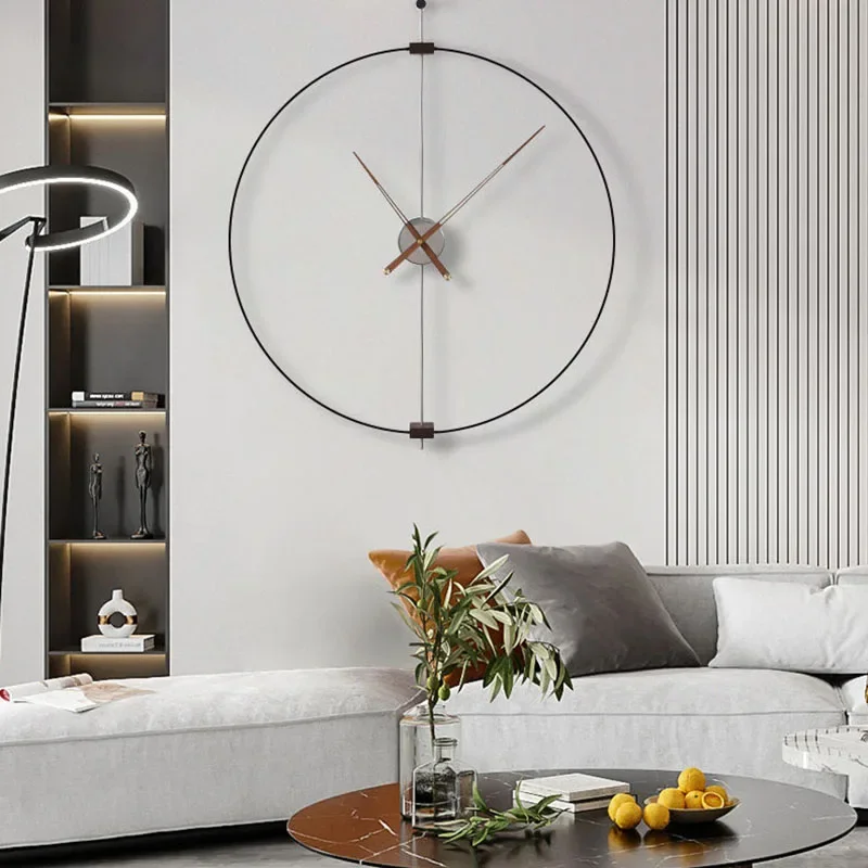 

Luxury Round Wall Clocks Aesthetic Silent Design Fashion Modern Wall Clock Living Room Art Mural Home Decorations