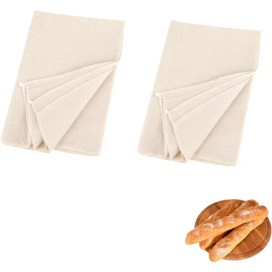 Toalla de pan para hornear pan, 2 uds., 14x18, Ihes, tela de lino, saco de harina, toallas para cubierta de prueba, paño de prueba de pastelería para Baguett