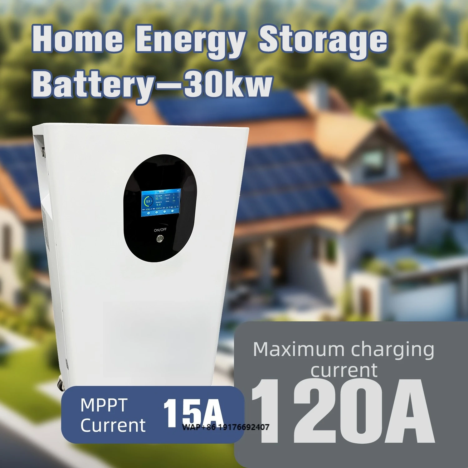Zsen 30kWh High-Performance Solar Energy Storage Battery | 51.2V 560Ah Wall-Mounted Lithium Iron Phosphate Battery