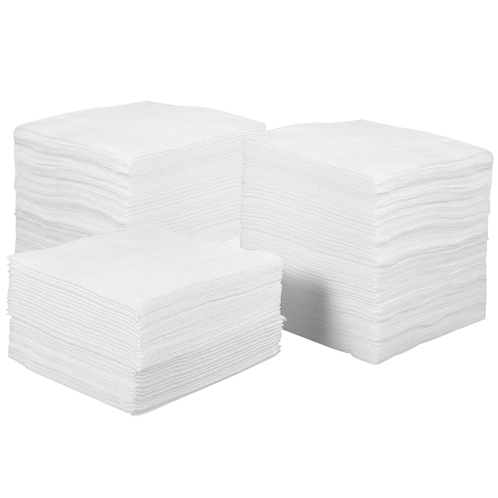 Tampons démaquillants en tissu Non tissé, 400 pièces, bouffantes de nettoyage du visage double face pour les yeux et les lèvres, chiffon d'essuyage pour l'élimination du Mascara